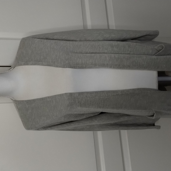 Donni open cardigan OSFA taupe beige ribbed lightweight with pockets Donni - Picture 2 of 11